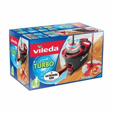 Vileda Turbo Mop and Bucket – Easy Spin Cleaning System for All Hard Floors