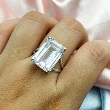 White Zircon Women Vintage