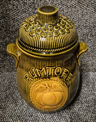 Rumtopf vintage lidded jar - vintage,