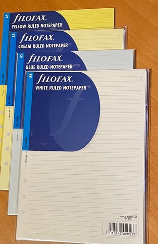 Filofax lined paper inserts - lined,