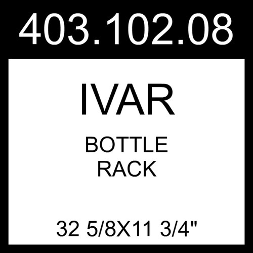 Ikea ivar bottle rack gray - ikea, 32