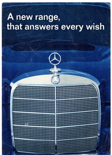 Mercedes benz range - mercedes-benz, 1959-1960