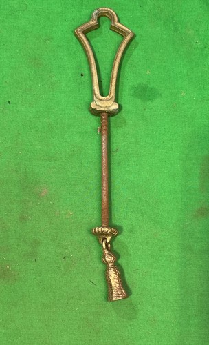 Antique brass finial chain - finial,