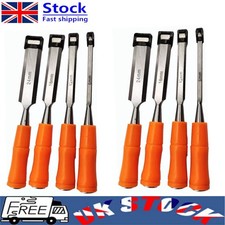 8PCS Wood Chisel Set Woodworking Bevel Edge Hand Carpentry  - 1/4 1/2 3/4 1" GB
