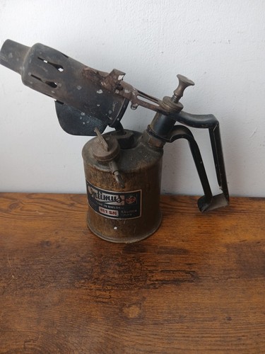 Vintage brass paraffin blow - paraffin,