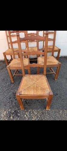 Six french oak ladderback - french,