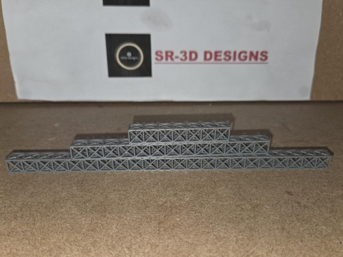 Model railway lattice - railway, bridge