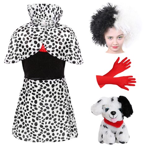 Childs cruella costume - cruella, deluxe