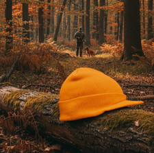 New Orange Knit Radar Cap