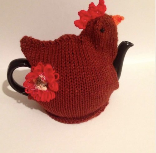 Knitted hen tea - , freepost