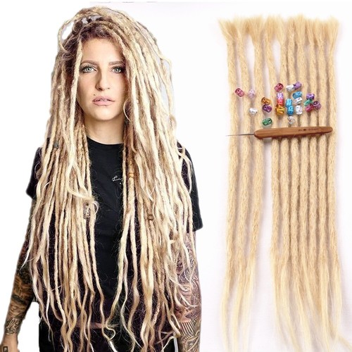 100 human hair dreadlocks - 20", 100%