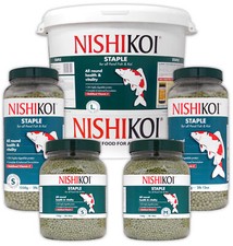 NISHIKOI STAPLE FISH PELLET FOOD RANGE POND HEALTHY PROTEIN KOI GOLDFISH GARDEN