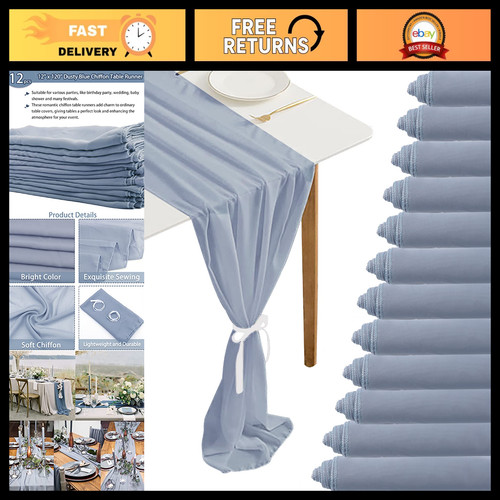 Pack chiffon table runners - 12,