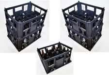 Plastic Beer/Milk Crates BLACK