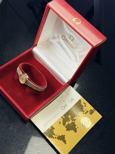 Omega ladies vintage 9ct - ladies,
