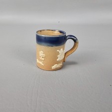 Antique Royal Doulton Mini Mug Stoneware Hunting Scene