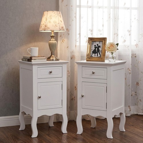 Wooden bedside table cabinet - wooden,