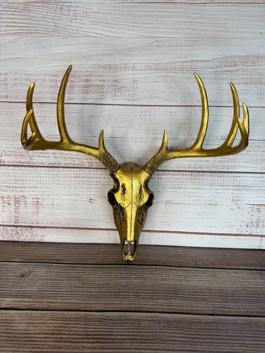 Faux deer skull wall mount - faux,