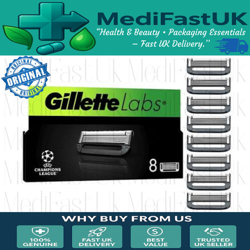 Gillette labs blades - 8, pack