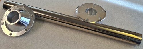 Chrome island table leg set - table,