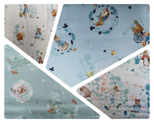 Peter rabbit garden fabric - garden, fq