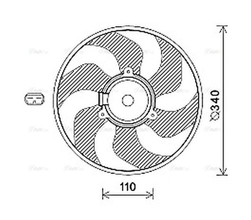 Ava radiator cooling fan - radiator,