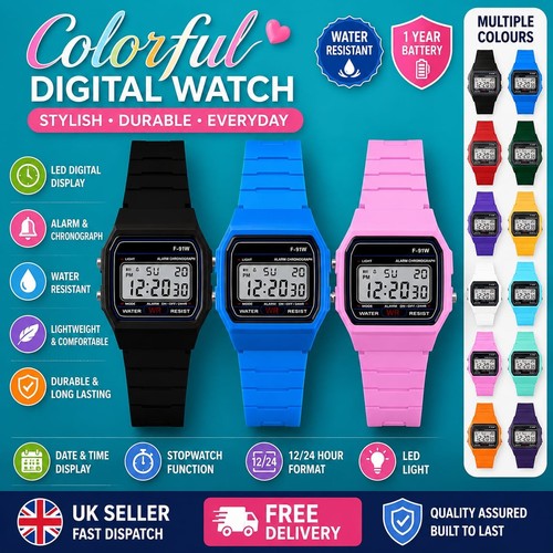 Digital led sports watch - watch, alarm