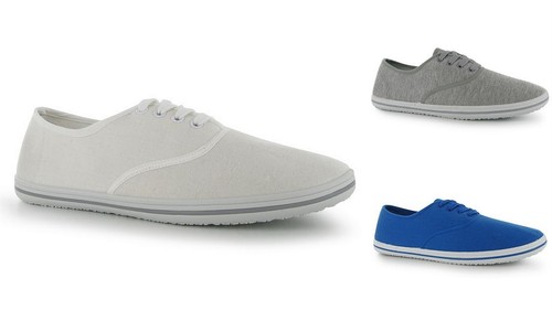 Mens lace canvas pumps - lace, up