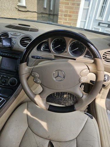 Mercedes wood steering wheel - steering,