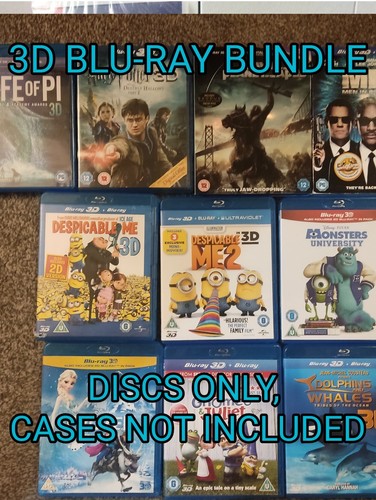 Blu ray bundle discs only - 3d,