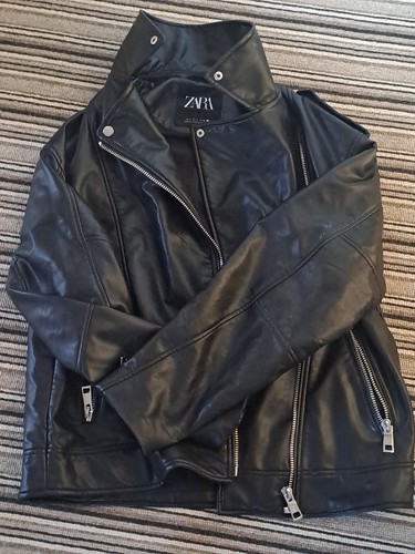 Zara faux leather biker - faux,
