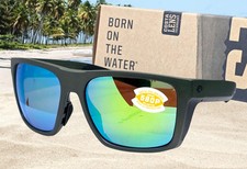 COSTA DEL MAR moss metallic/green mirror LIDO polarized 580P sunglasses NEW!