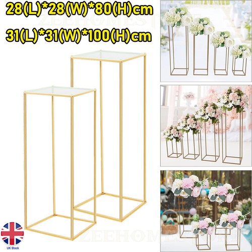 Metal flower stand plinth - metal,
