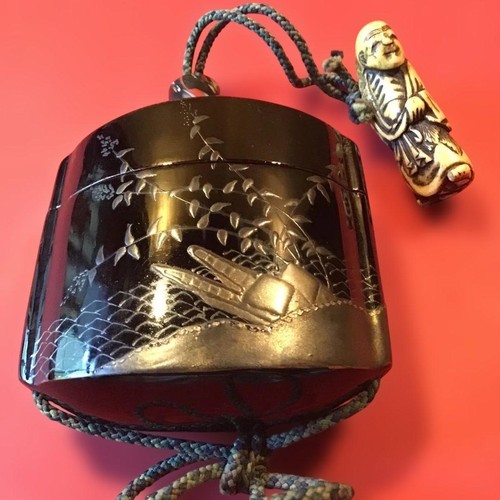 Japanese inro silver - inro,