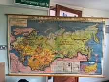 Vintage school Chart, Map of