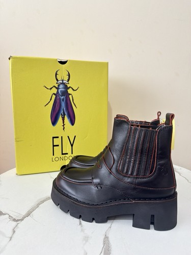 Fly london buki black leather - fly,