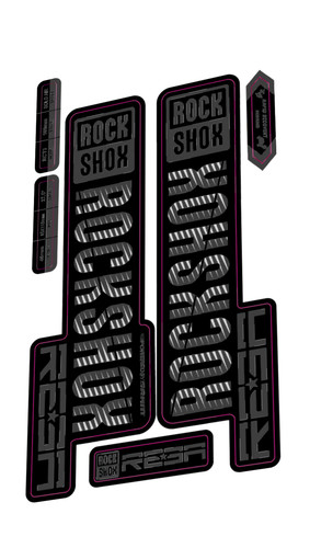 Rockshox reba fork decal kit - rockshox,