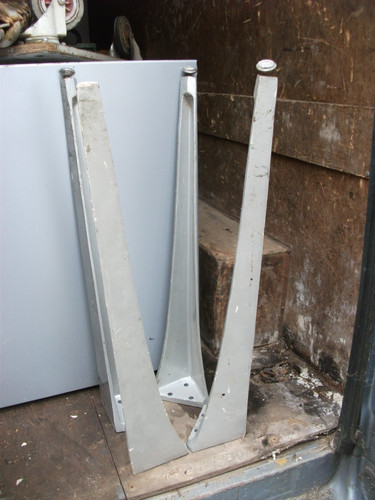 Cast iron table legs set - iron,
