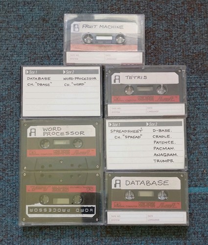 Used cassette tapes for - , the