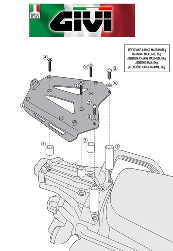 Rear rack yamaha 1200z - 1200z, ze