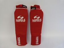 Sibiga Fight Gear Large Cotton Shin Pads MMA Karate Kickboxing