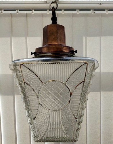 Vintage art deco light fitting - light,