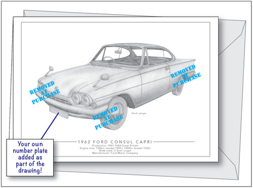 Ford consul capri personalised - ford,