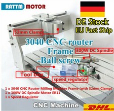  3040Z-DQ 300W CNC Router Desktop Engraver Machine Frame Ballscrew Kit φ52mm『EU』