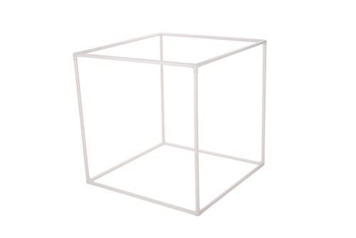 White plastic den frame - white,