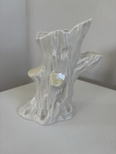 Vintage Belleek China Tree Trunk Vase