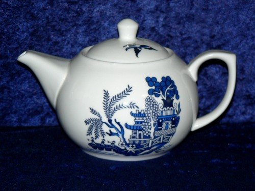Blue willow pattern cup 6 - blue, 2
