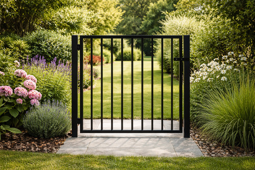 Metal garden gate - metal,