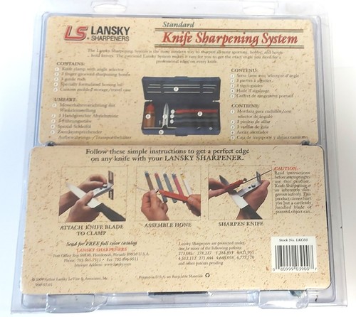Lansky knife sharpening - s,