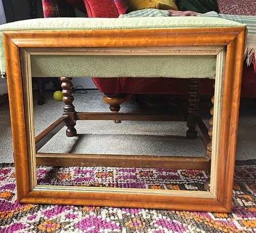 Antique birds eye - eye, frame
